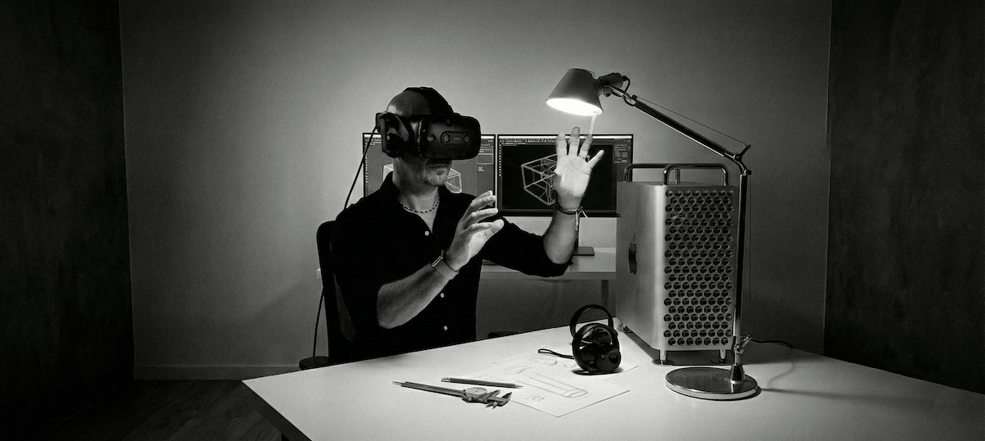 Michele Anderlini utilizza la realtà virtuale nello studio